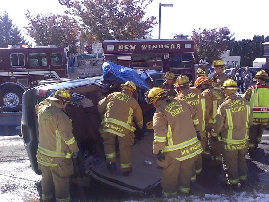MVC with entrapment. Rt.31/Church St., New Windsor (Station 10)